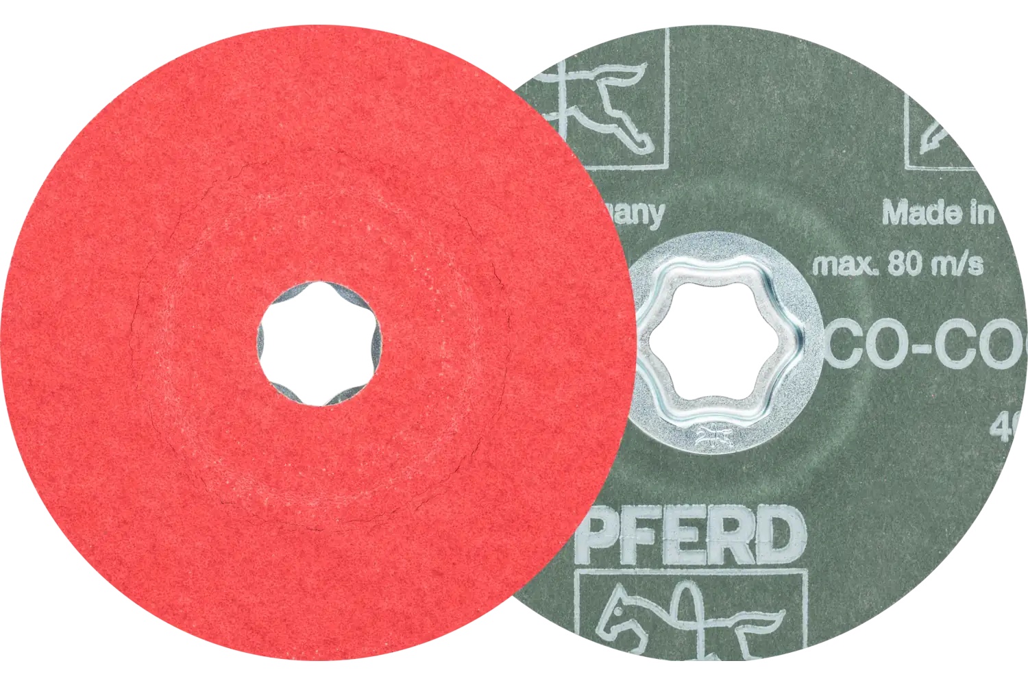 Picture of Pferd Combiclick® Fiber Disc, 4-1/2" Dia, 80 Grit, Ceramic oxide Co-Cool